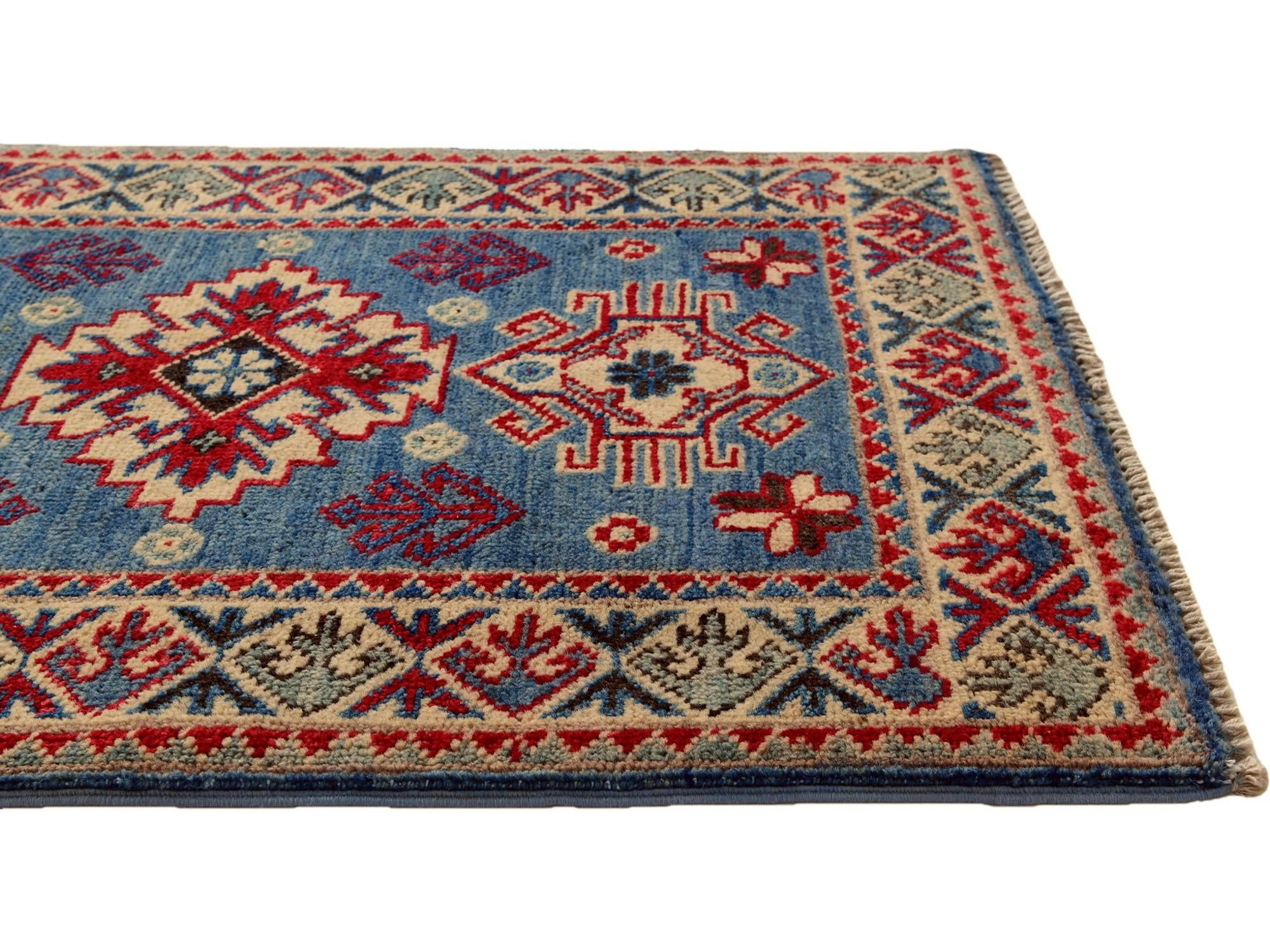 1' 11 x 2' 11 Hand Knotted Kazak Rug