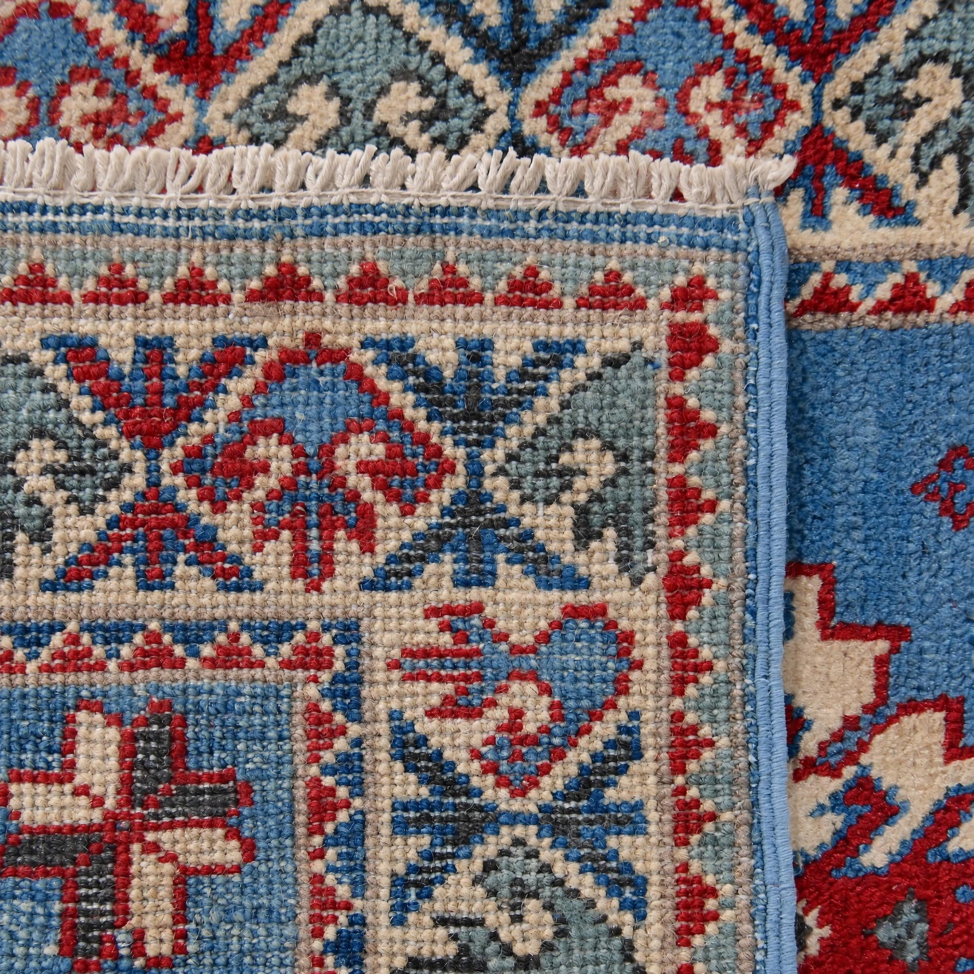 Detail image 12 of 12: 1' 11 x 2' 11 Hand Knotted Kazak Rug
