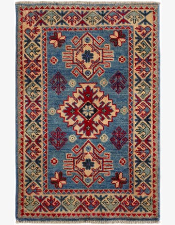 1' 11 x 2' 11 Hand Knotted Kazak Rug