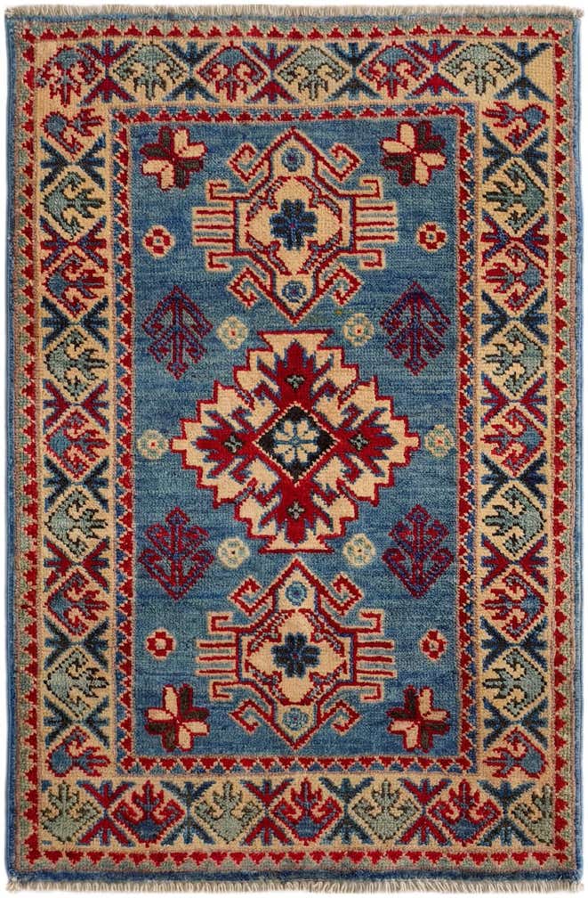 1' 11 x 2' 11 Hand Knotted Kazak Rug