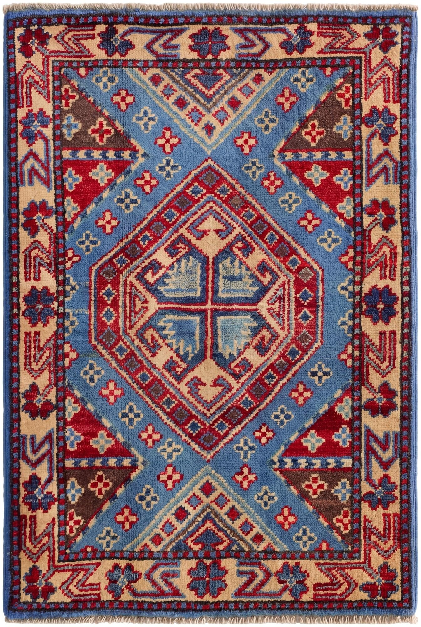 2' 1 x 3' 1 Hand Knotted Kazak Rug