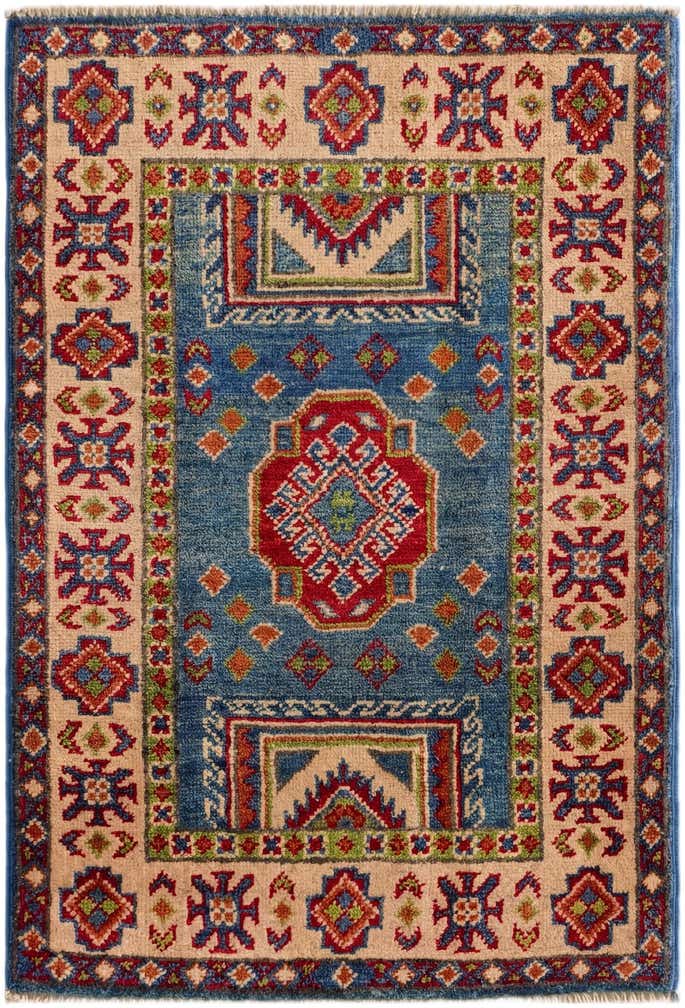 2' 1 x 3' Hand Knotted Kazak Rug