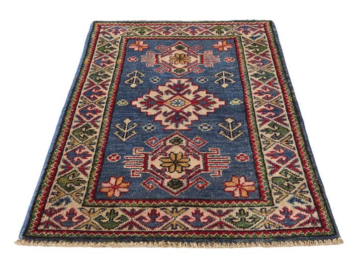 2' x 3' 2 Hand Knotted Kazak Rug