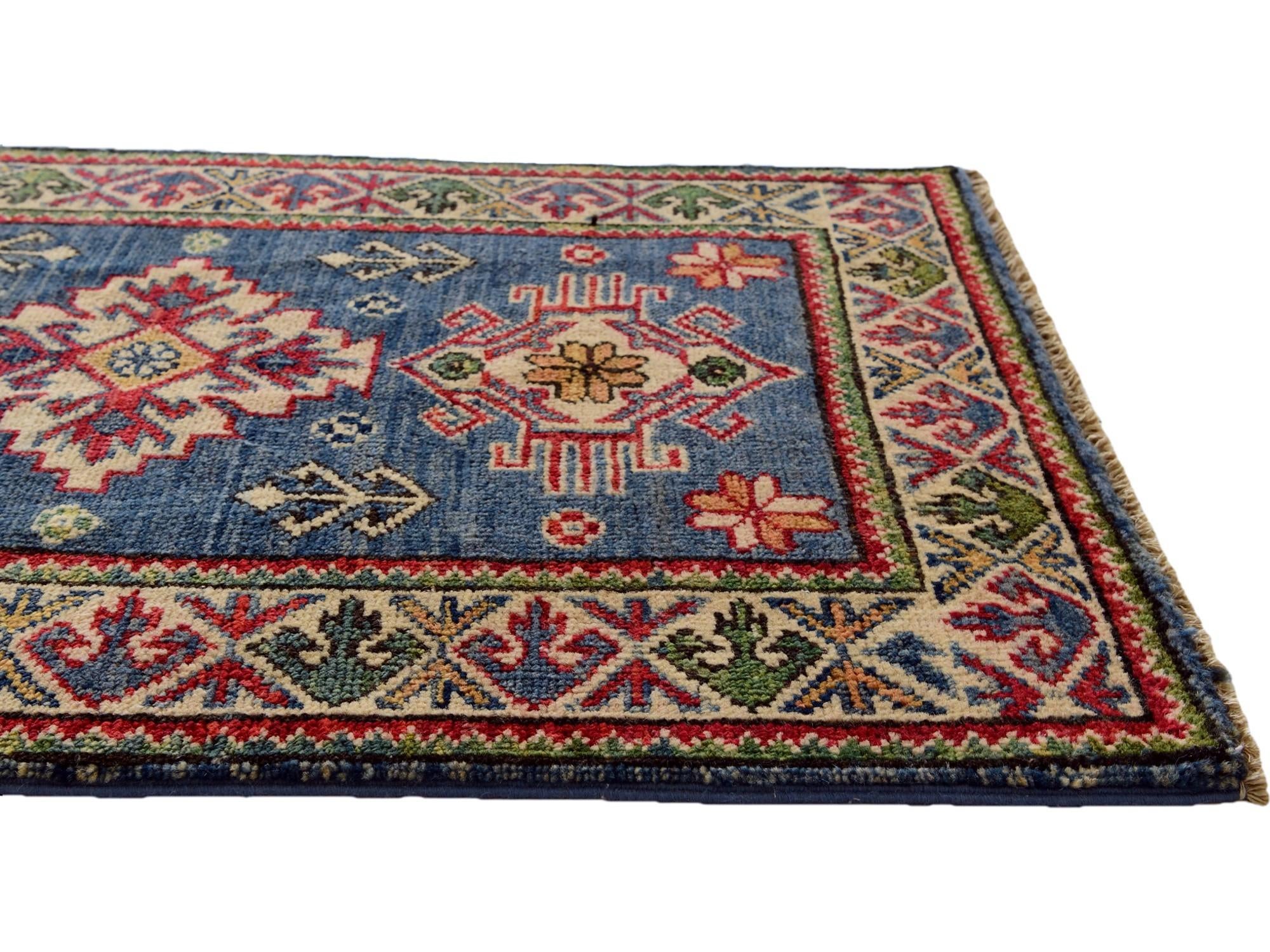 2' x 3' 2 Hand Knotted Kazak Rug