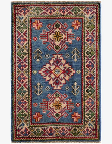 2' x 3' 2 Hand Knotted Kazak Rug