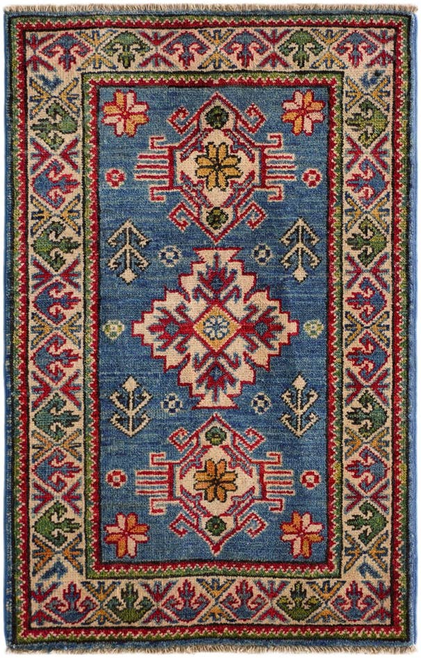 Detail image of 2' x 3' 2 Hand Knotted Kazak Rug