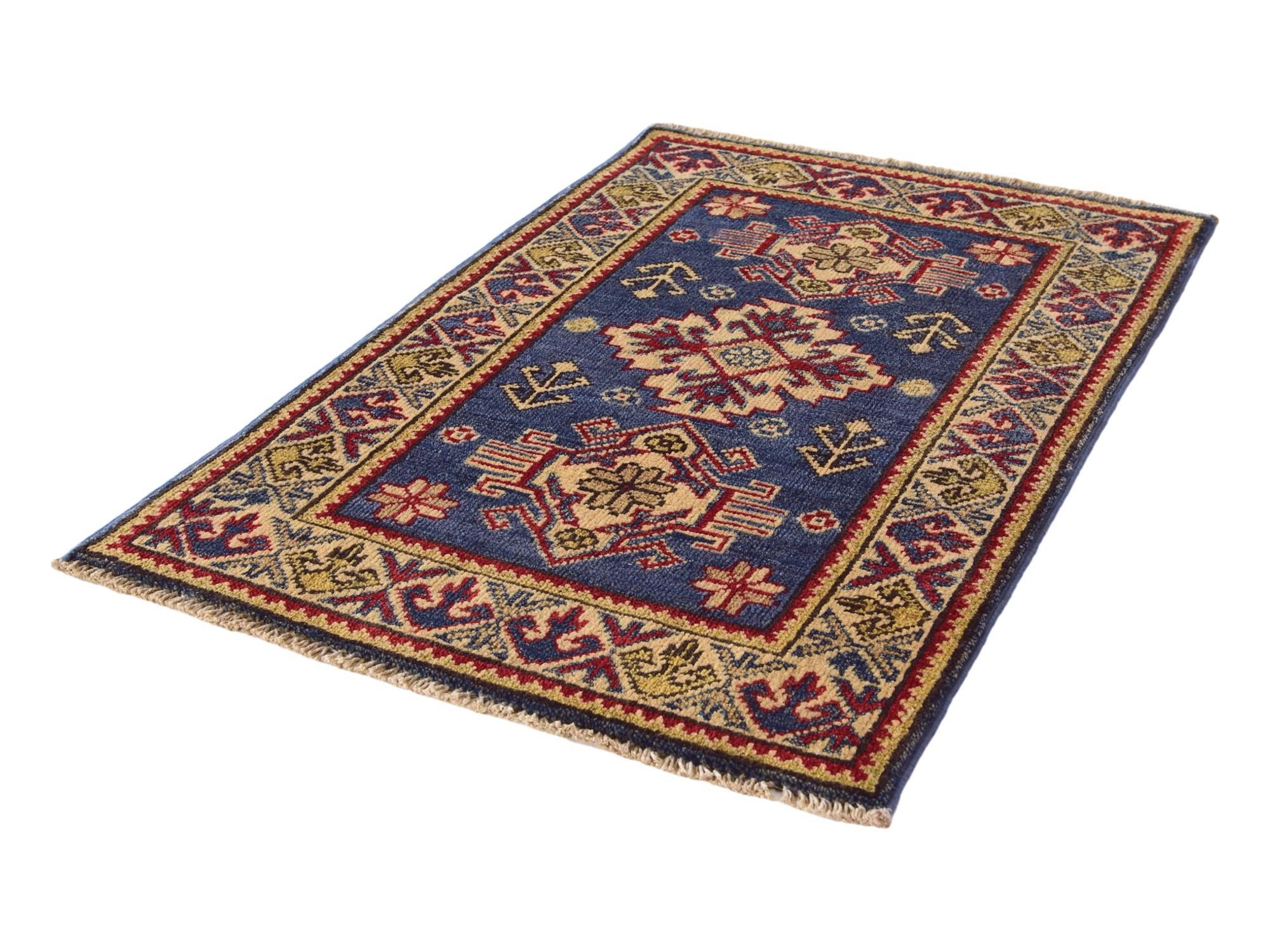 1' 11 x 2' 11 Hand Knotted Kazak Rug