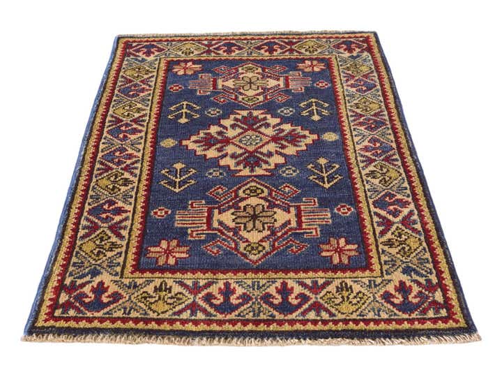 1' 11 x 2' 11 Hand Knotted Kazak Rug