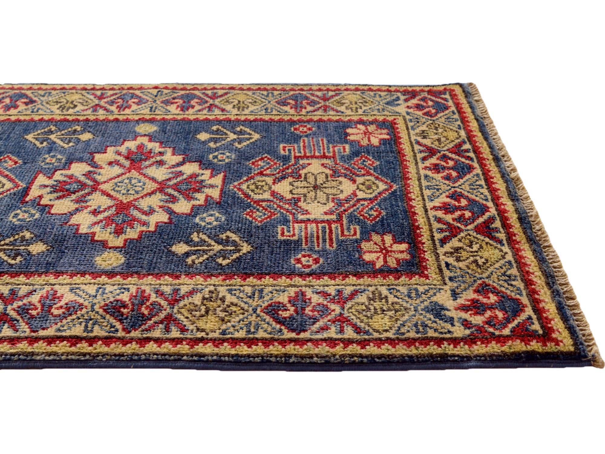 1' 11 x 2' 11 Hand Knotted Kazak Rug
