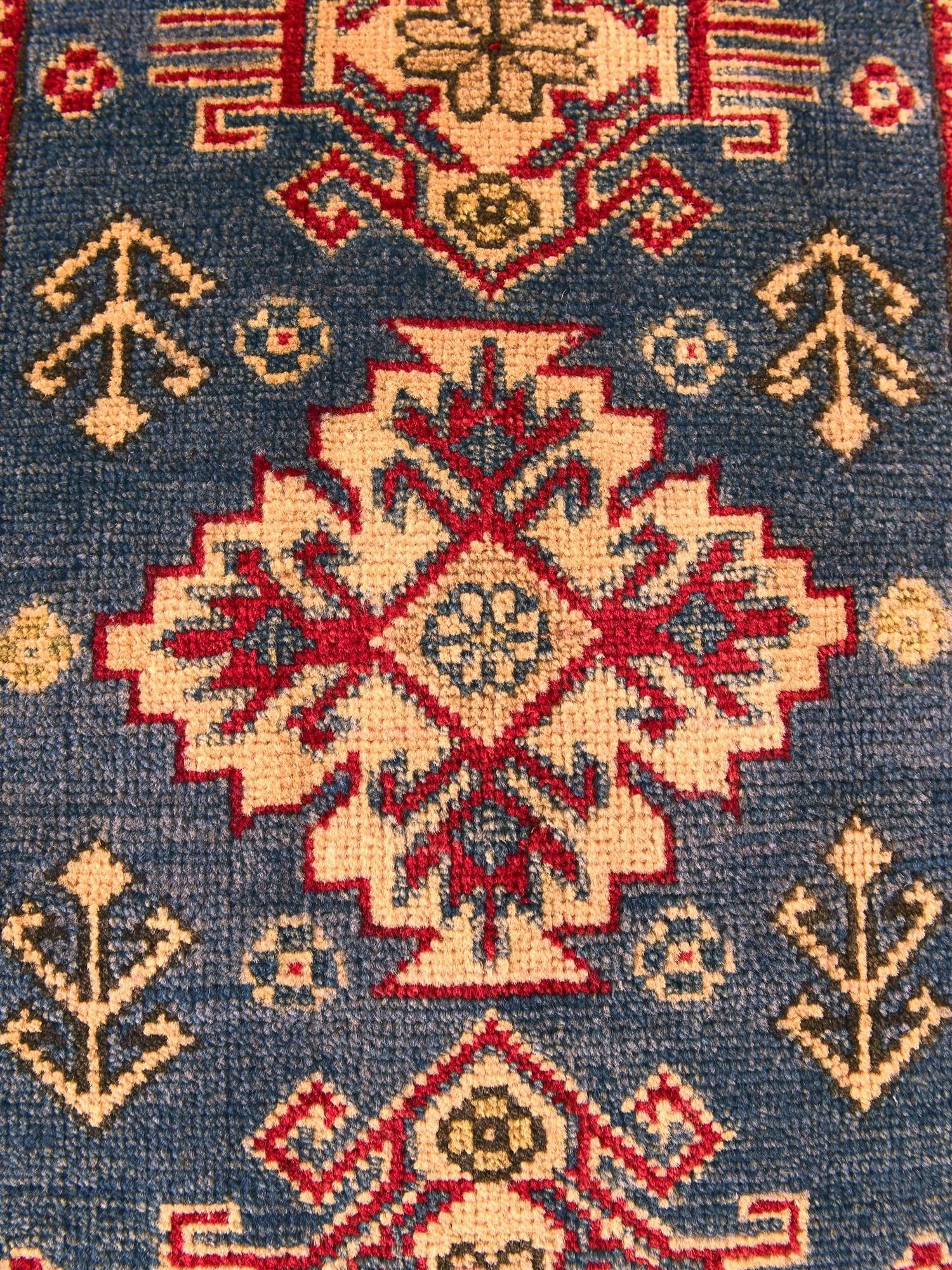 1' 11 x 2' 11 Hand Knotted Kazak Rug
