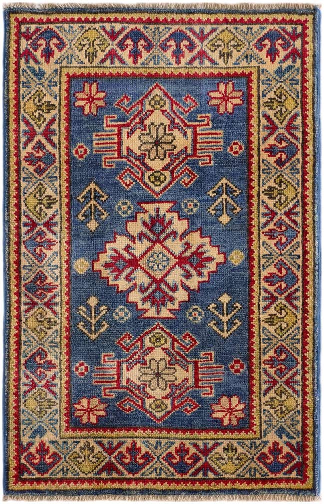 1' 11 x 2' 11 Hand Knotted Kazak Rug