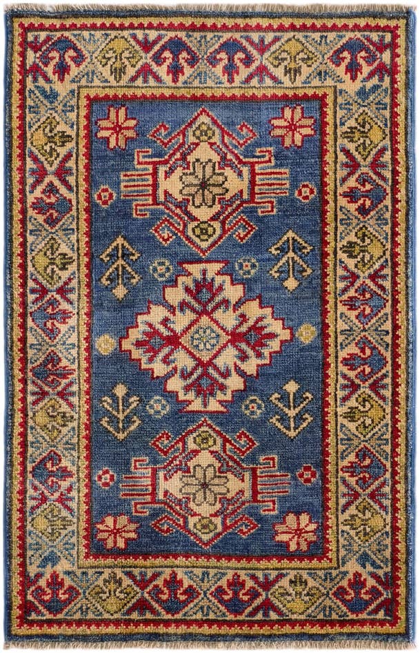 Detail image of 1' 11 x 2' 11 Hand Knotted Kazak Rug