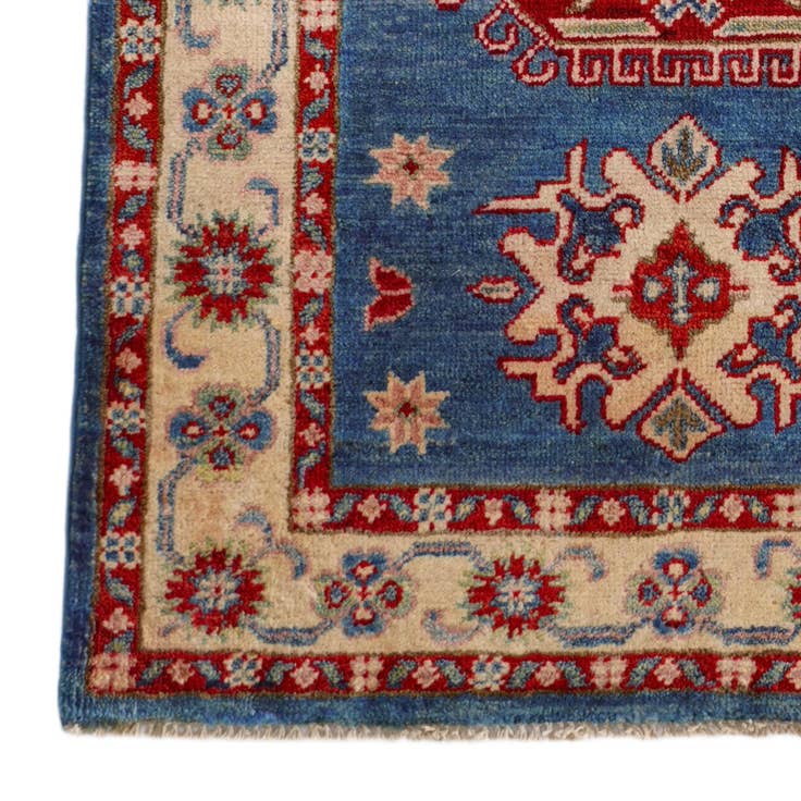 Detail image of 2' 7 x 4' 3 Hand Knotted Kazak Rug