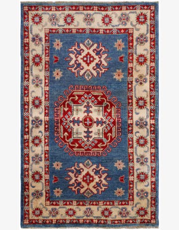 2' 7 x 4' 3 Hand Knotted Kazak Rug