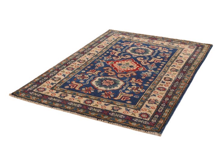 Detail image of 2' 9 x 3' 10 Hand Knotted Kazak Rug