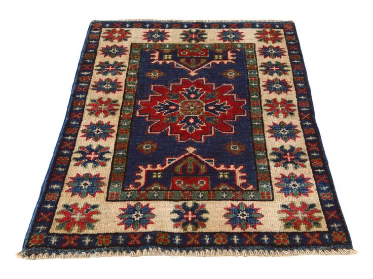 Detail image of 2' x 2' 10 Hand Knotted Kazak Rug
