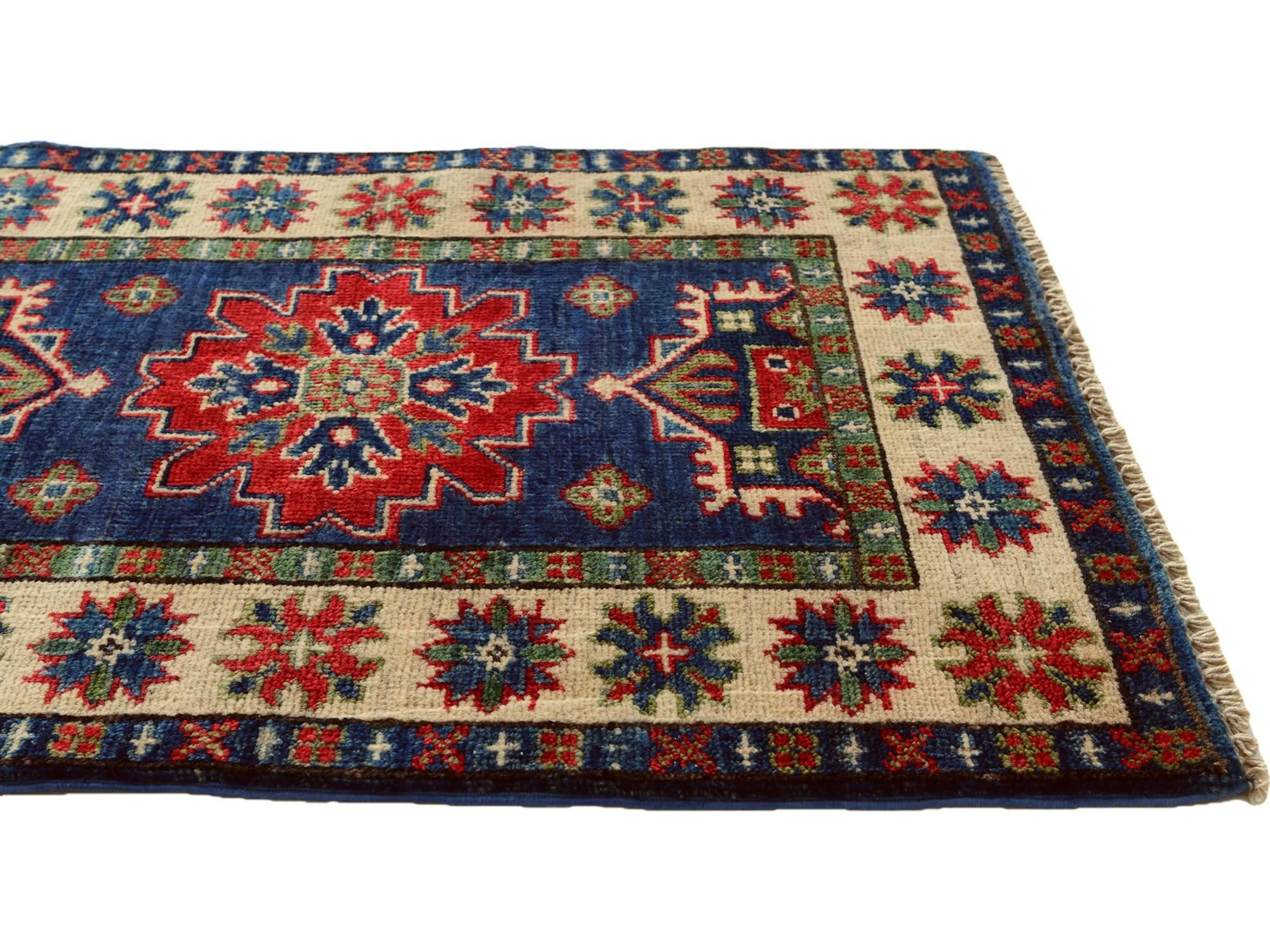 2' x 2' 10 Hand Knotted Kazak Rug