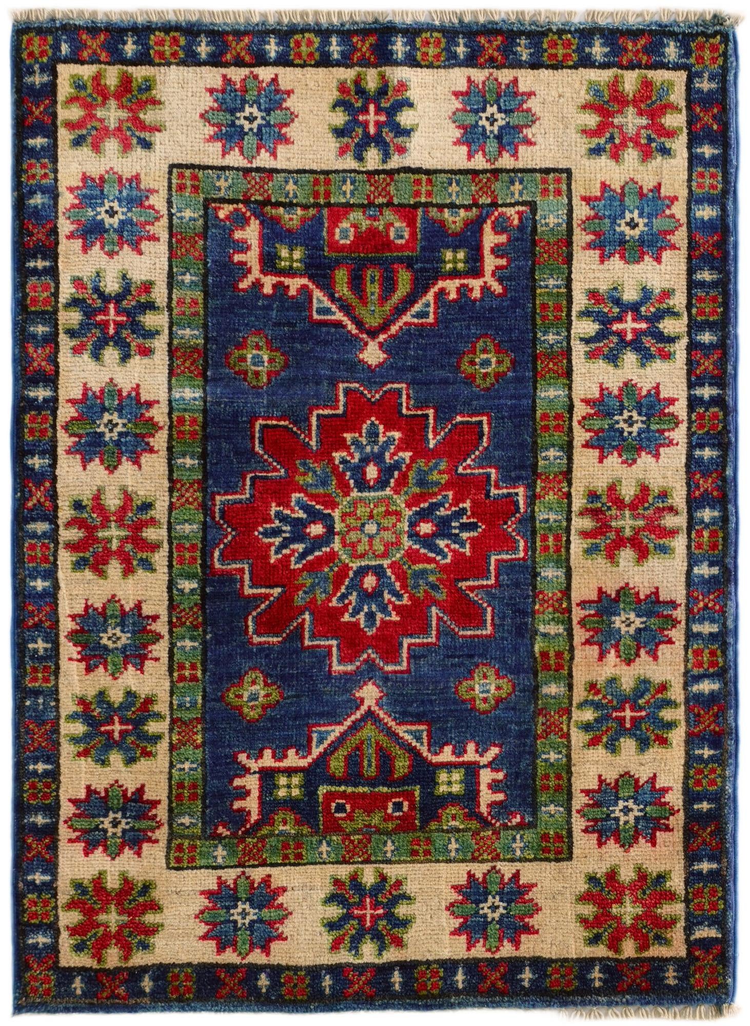 2' x 2' 10 Hand Knotted Kazak Rug