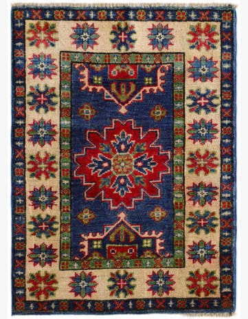 2' x 2' 10 Hand Knotted Kazak Rug