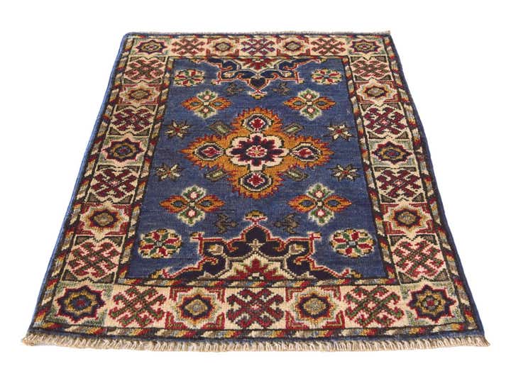 2' x 2' 11 Hand Knotted Kazak Rug