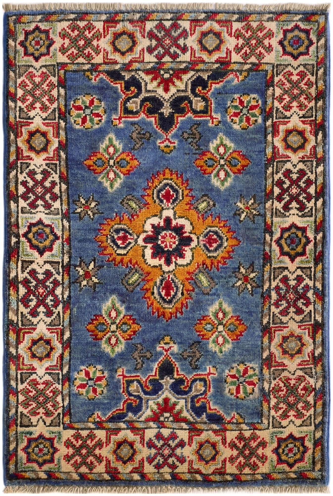 2' x 2' 11 Hand Knotted Kazak Rug