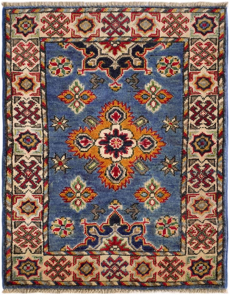 Detail image of 2' x 2' 11 Hand Knotted Kazak Rug