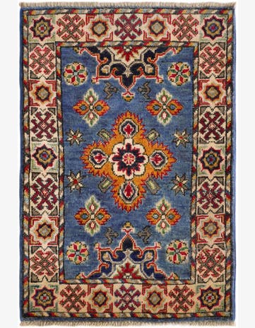 2' x 2' 11 Hand Knotted Kazak Rug