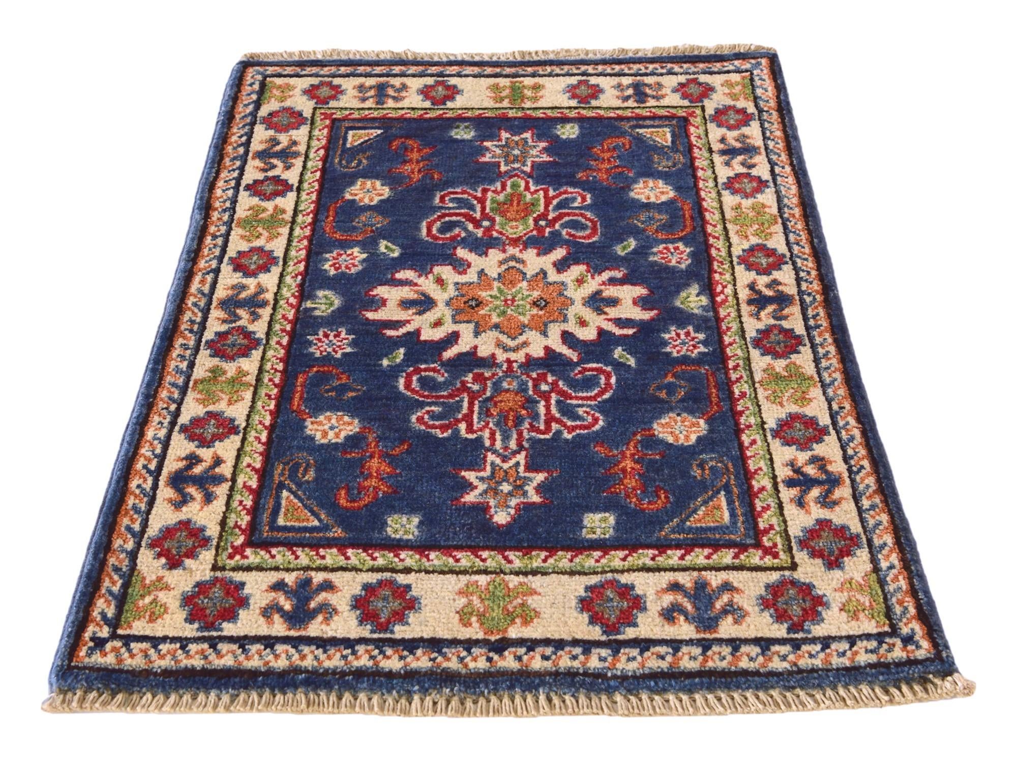 1' 10 x 2' 10 Hand Knotted Kazak Rug