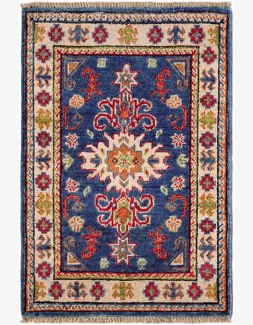 1' 10 x 2' 10 Hand Knotted Kazak Rug