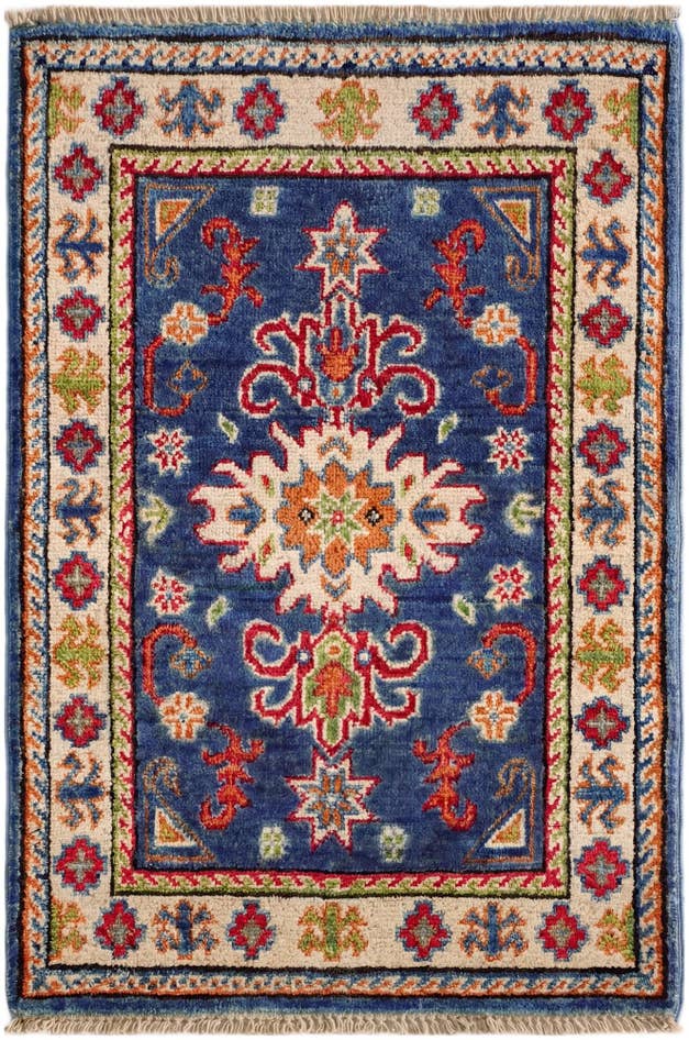 Detail image of 1' 10 x 2' 10 Hand Knotted Kazak Rug