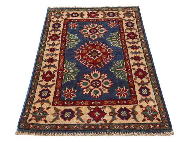 2' x 3' 3 Hand Knotted Kazak Rug