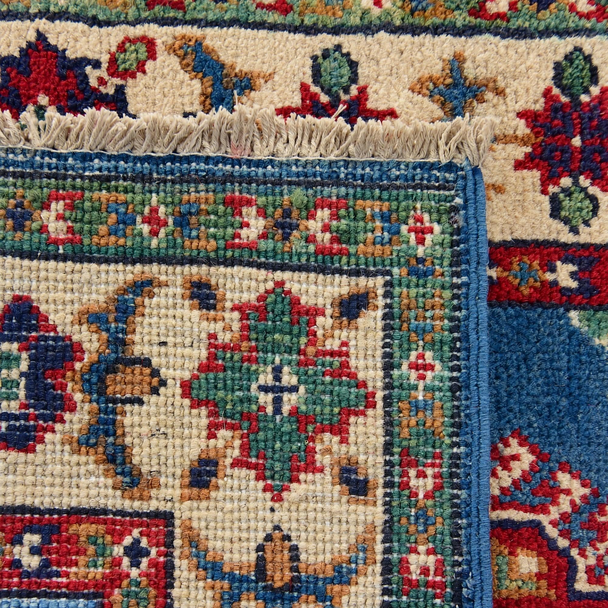 60cm x 100cm Hand Knotted Kazak Rug