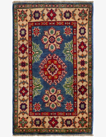 2' x 3' 3 Hand Knotted Kazak Rug