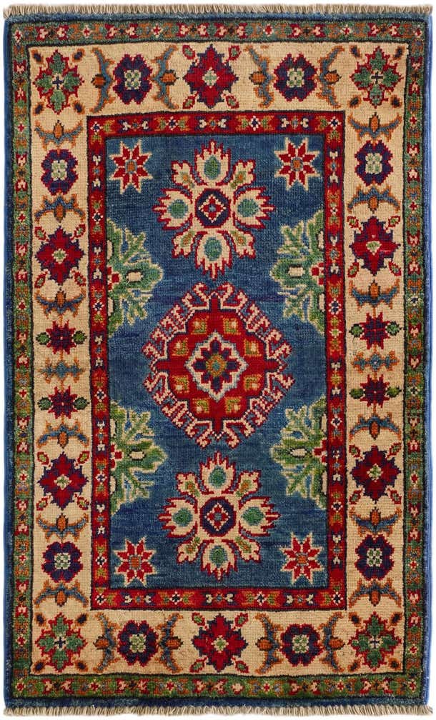 2' x 3' 3 Hand Knotted Kazak Rug