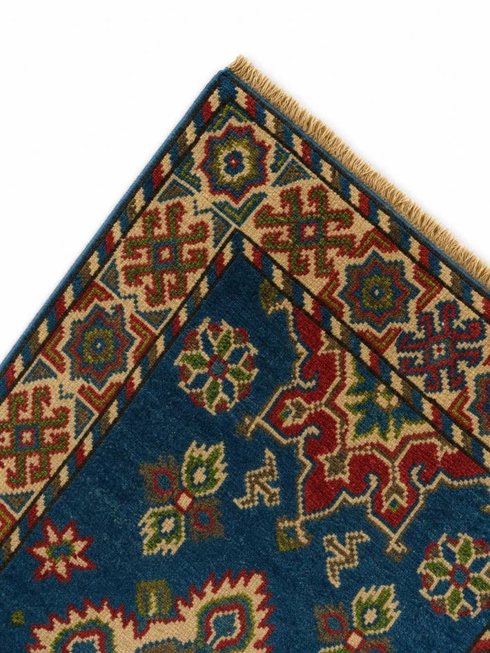 Detail image of 1' 10 x 3' 3 Hand Knotted Kazak Rug
