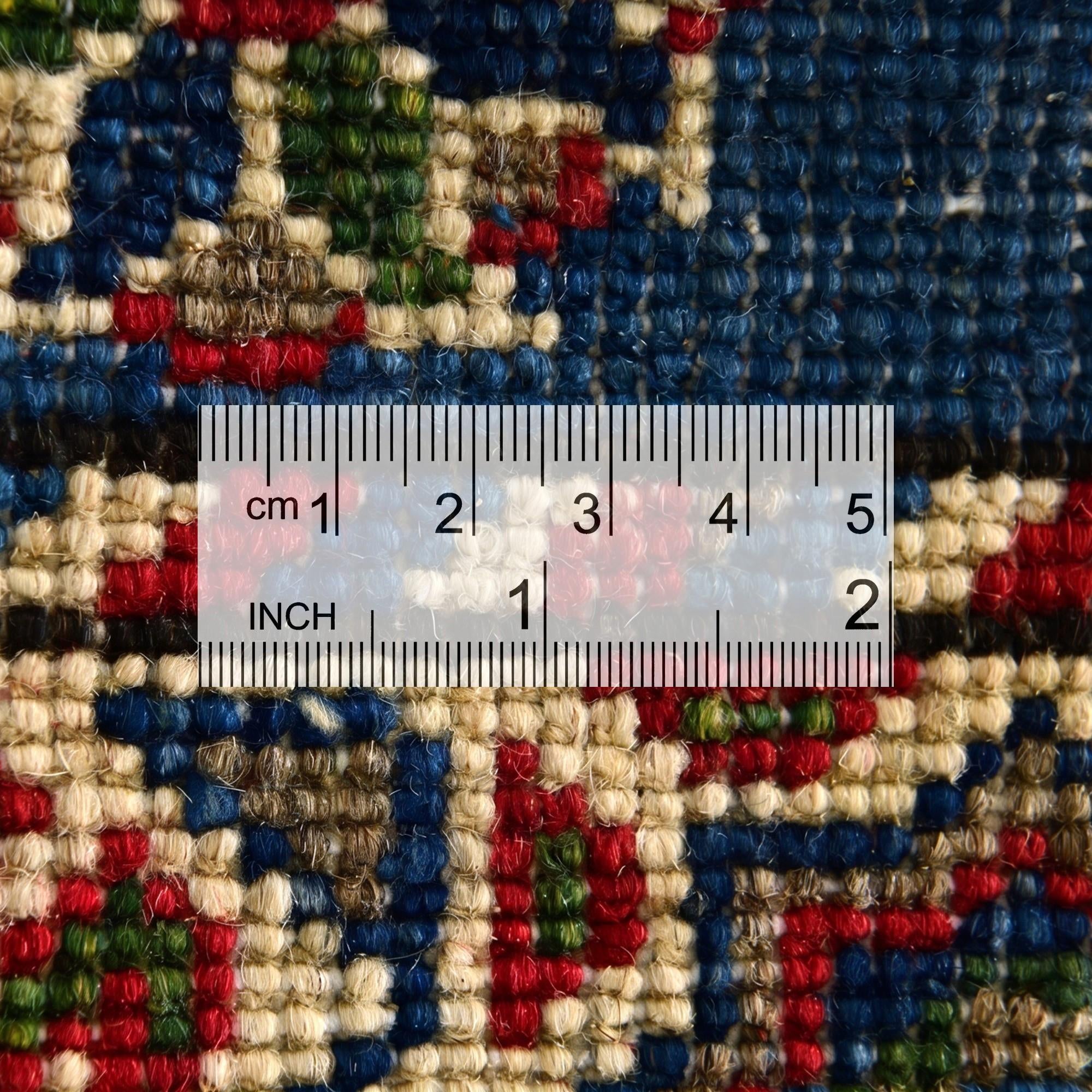 1' 10 x 3' 3 Hand Knotted Kazak Rug