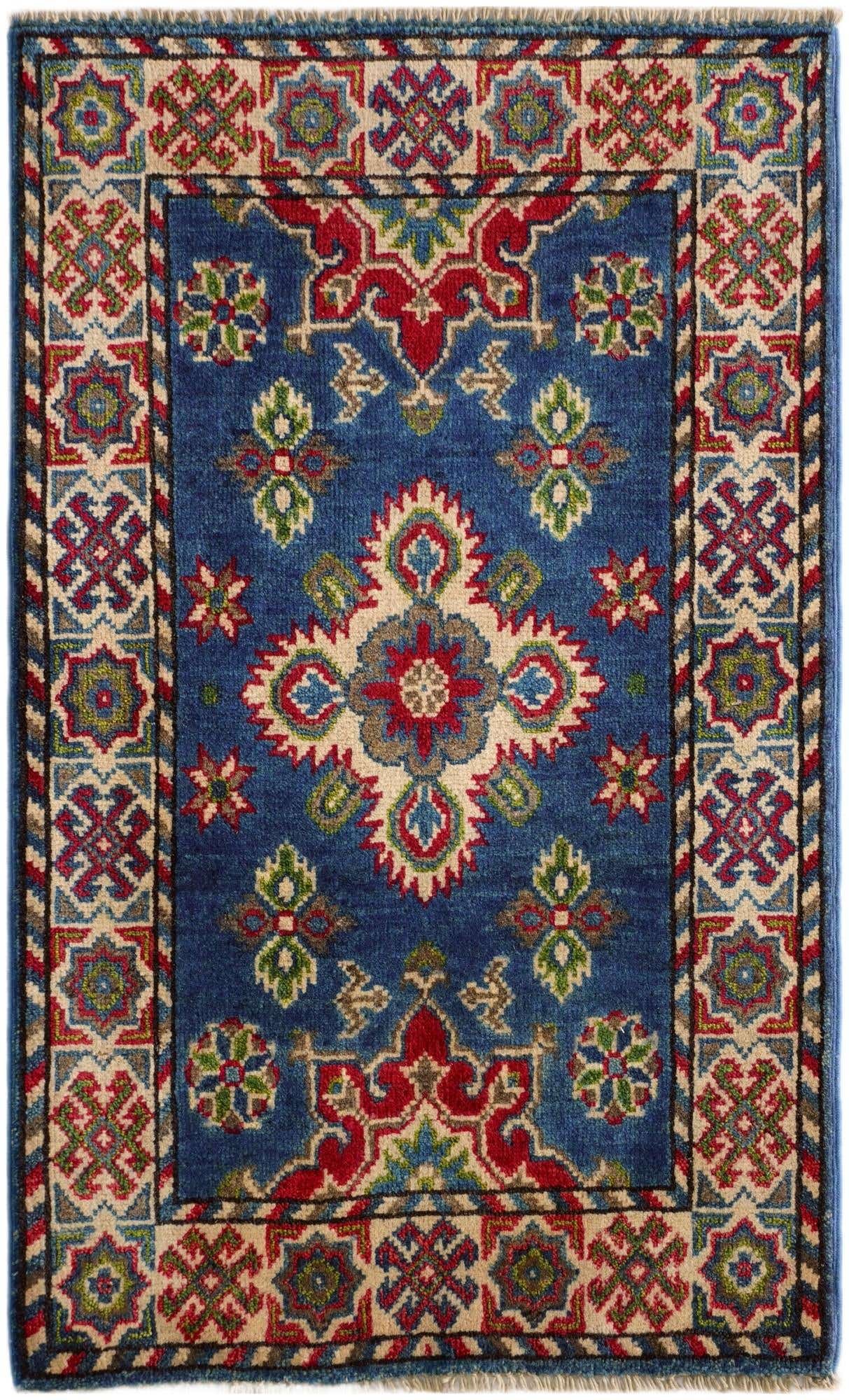 1' 10 x 3' 3 Hand Knotted Kazak Rug
