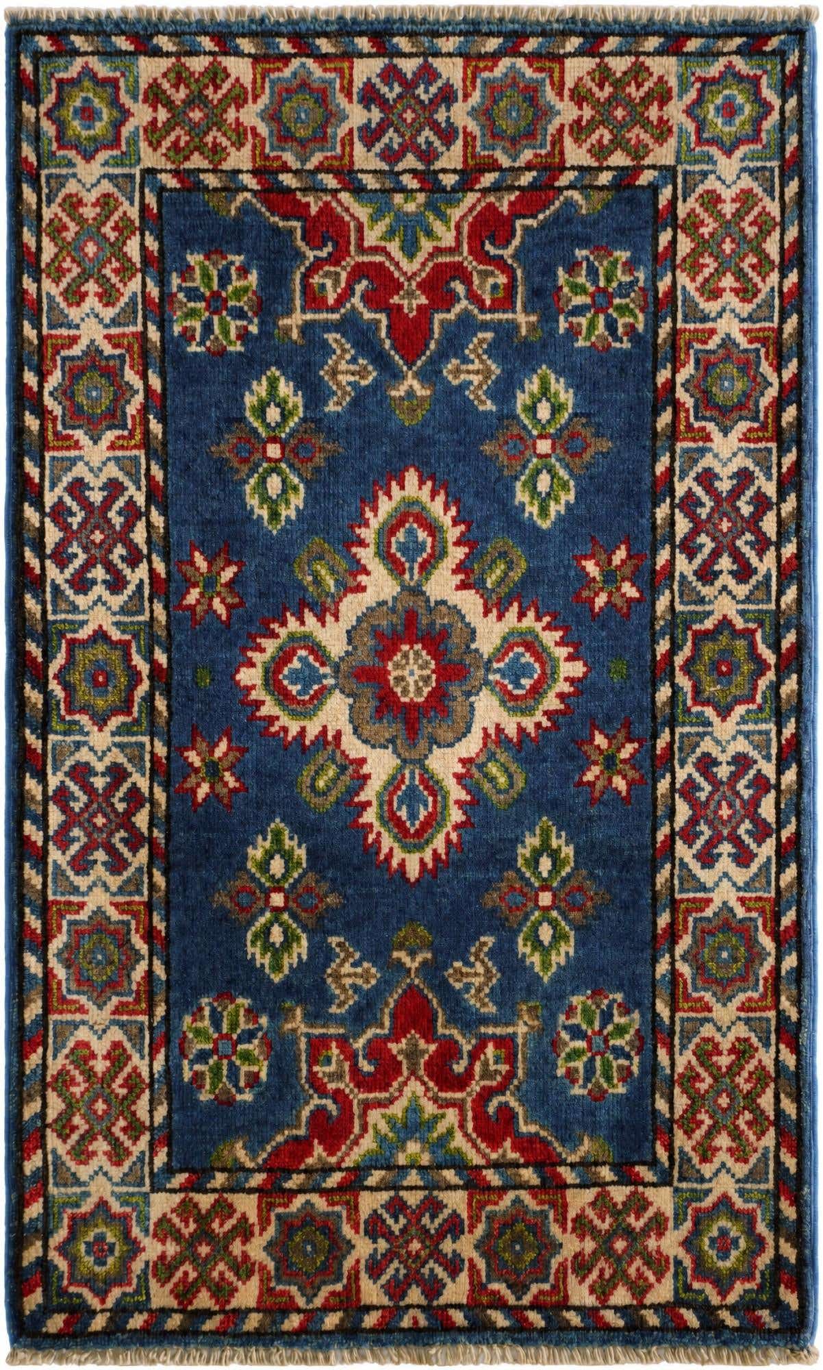 1' 10 x 3' 3 Hand Knotted Kazak Rug