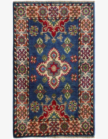 1' 10 x 3' 3 Hand Knotted Kazak Rug