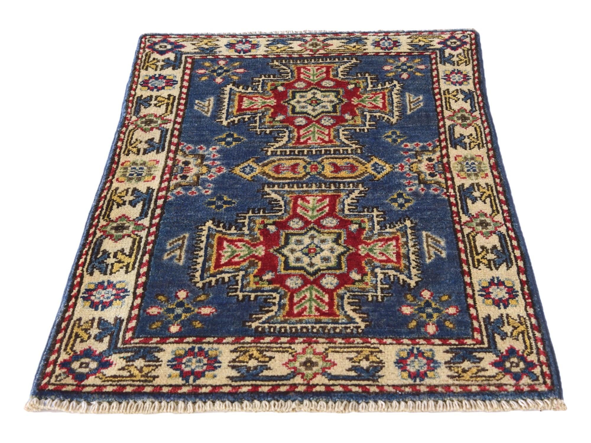 1' 10 x 2' 11 Hand Knotted Kazak Rug