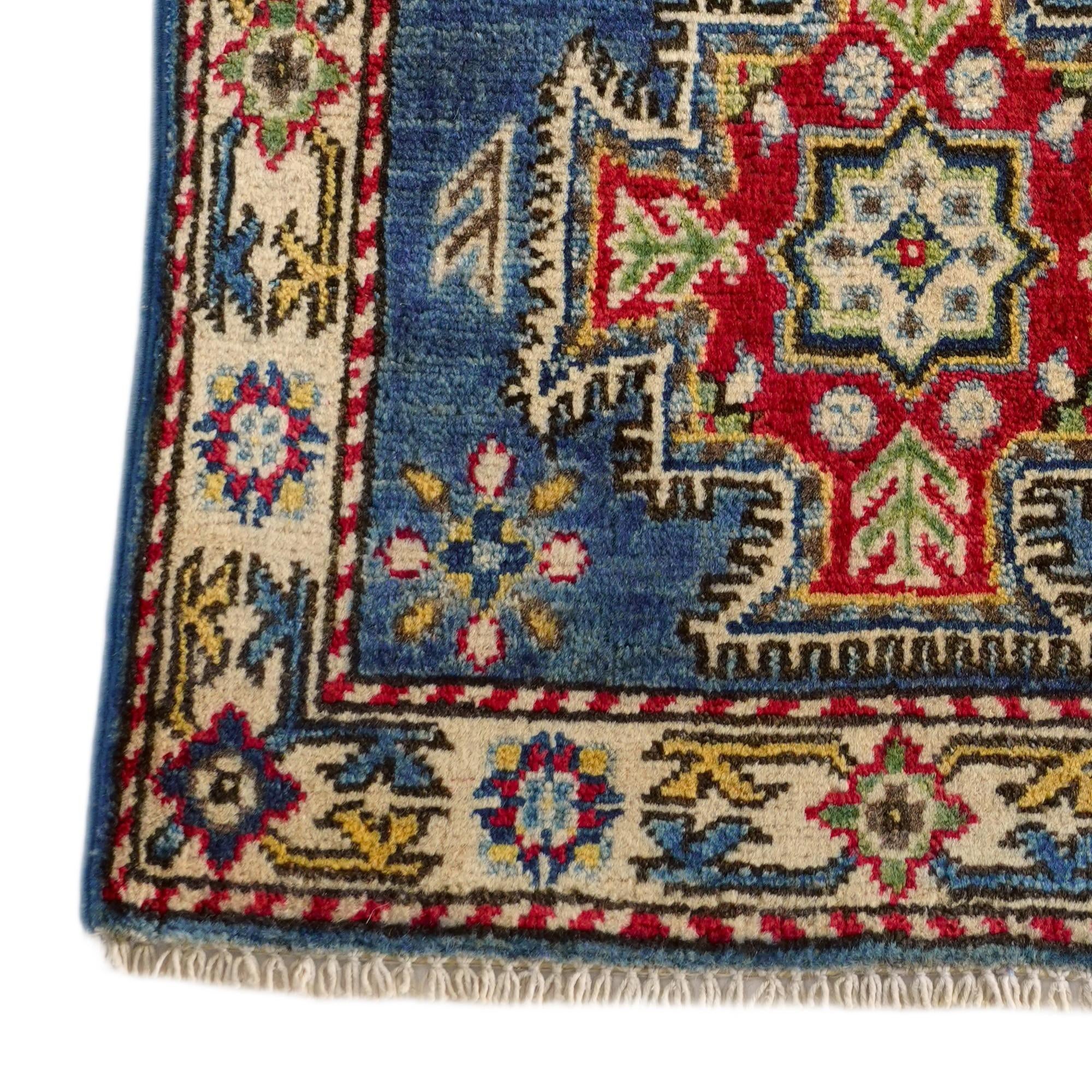 1' 10 x 2' 11 Hand Knotted Kazak Rug