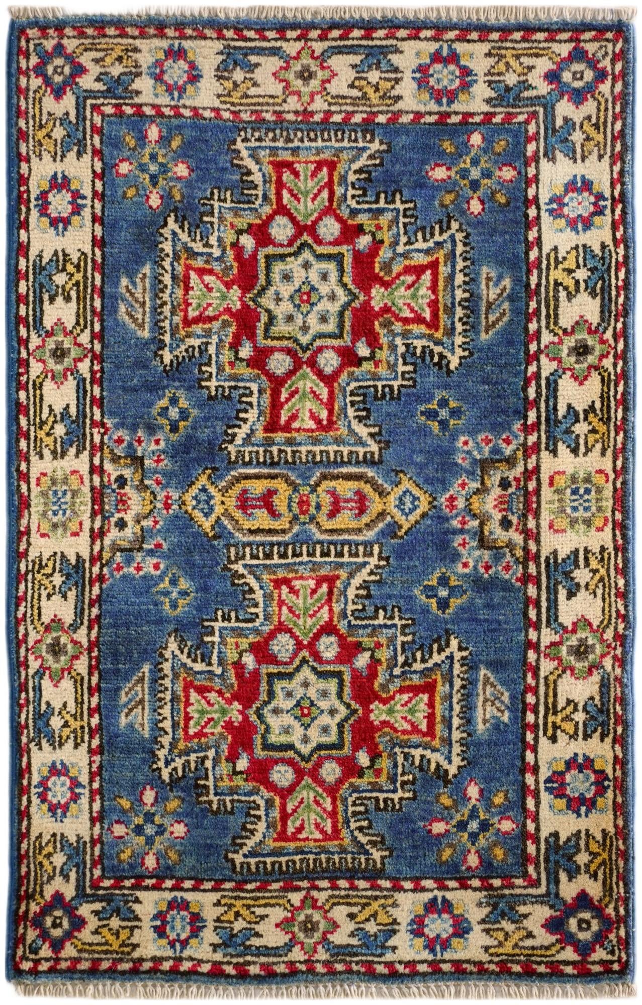 1' 10 x 2' 11 Hand Knotted Kazak Rug