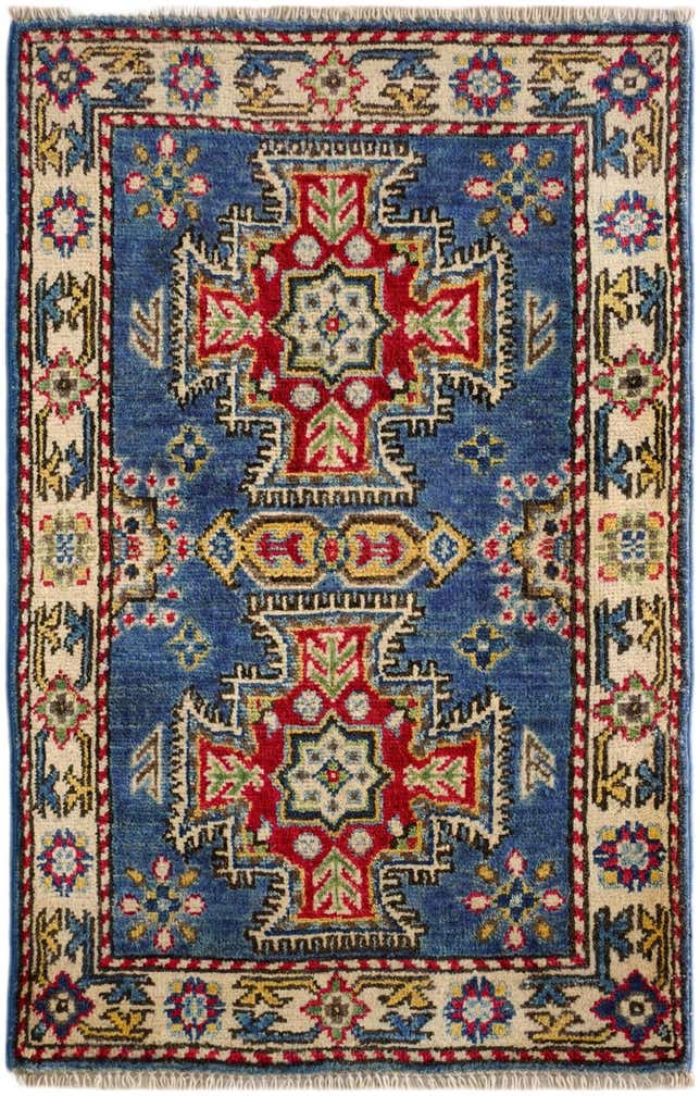 1' 10 x 2' 11 Hand Knotted Kazak Rug