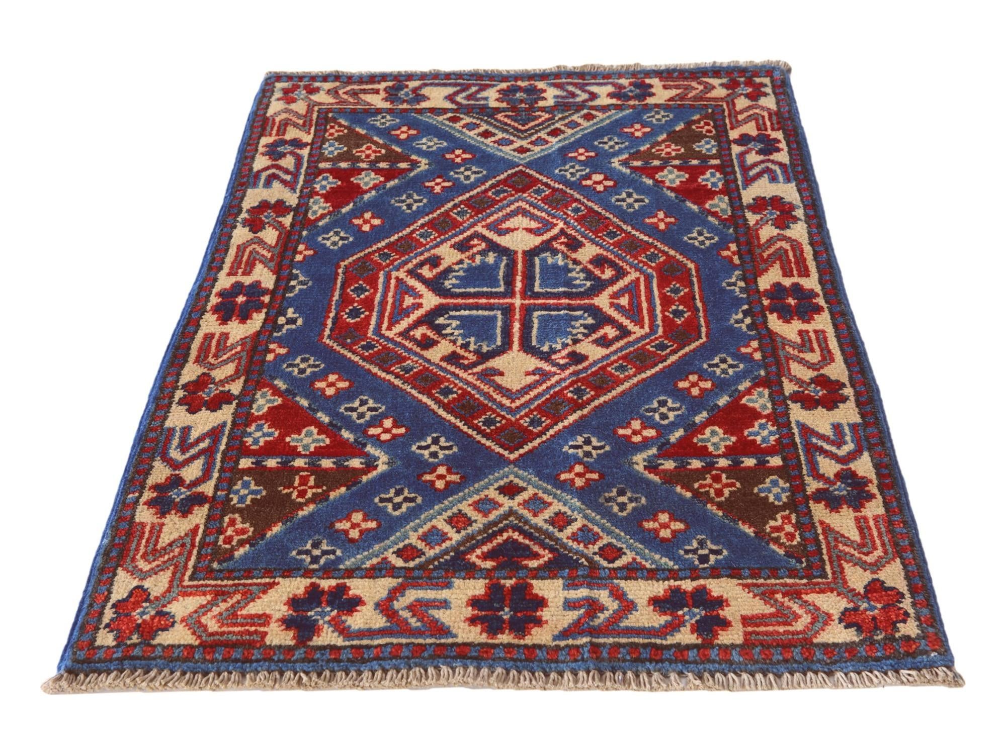 2' x 3' Hand Knotted Kazak Rug
