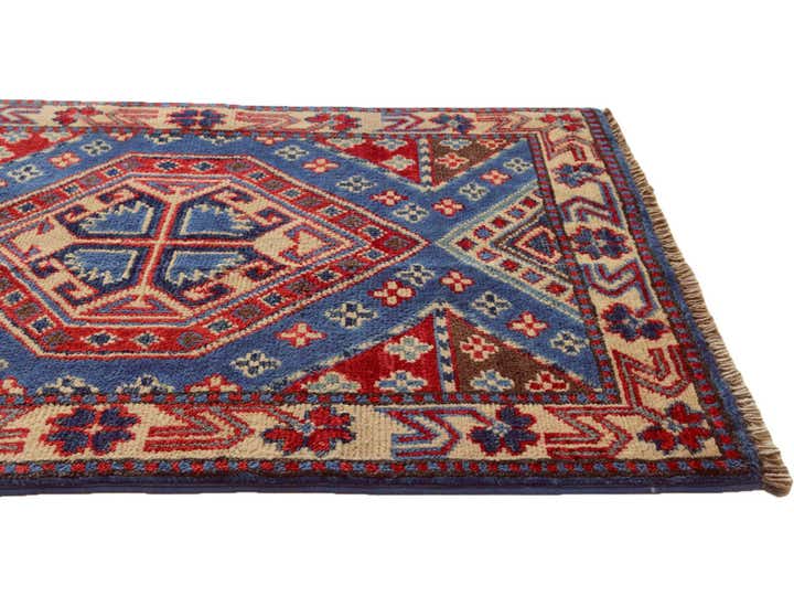2' x 3' Hand Knotted Kazak Rug