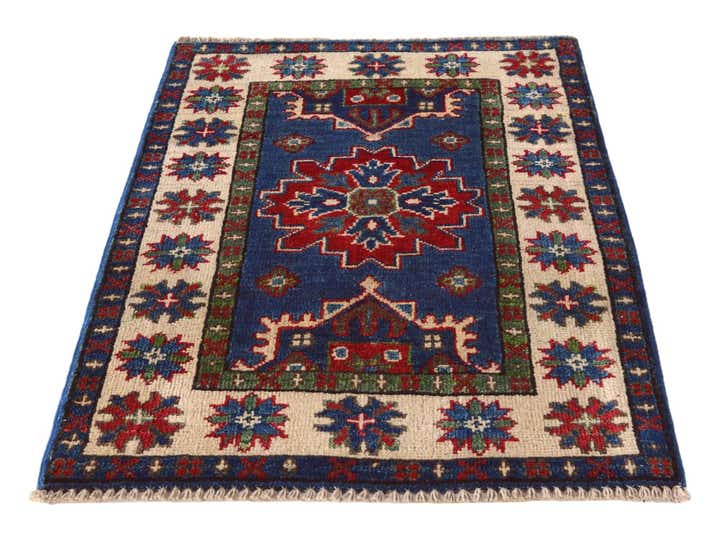 2' x 2' 11 Hand Knotted Kazak Rug
