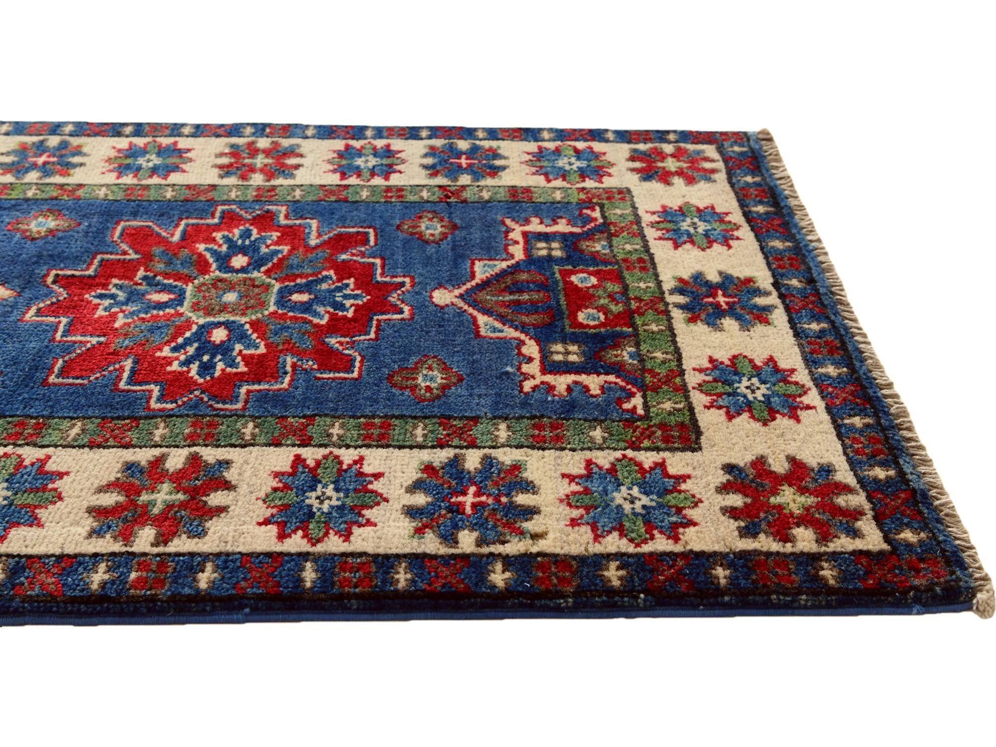 2' x 2' 11 Hand Knotted Kazak Rug