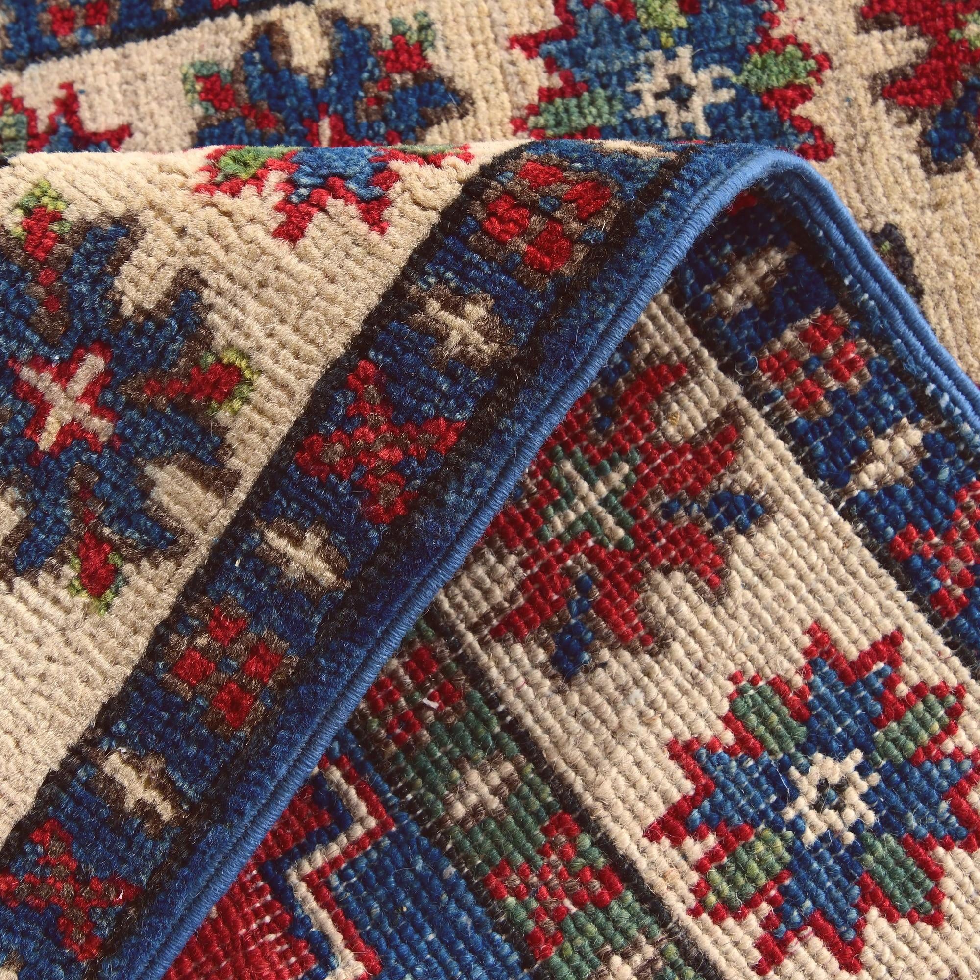 2' x 2' 11 Hand Knotted Kazak Rug