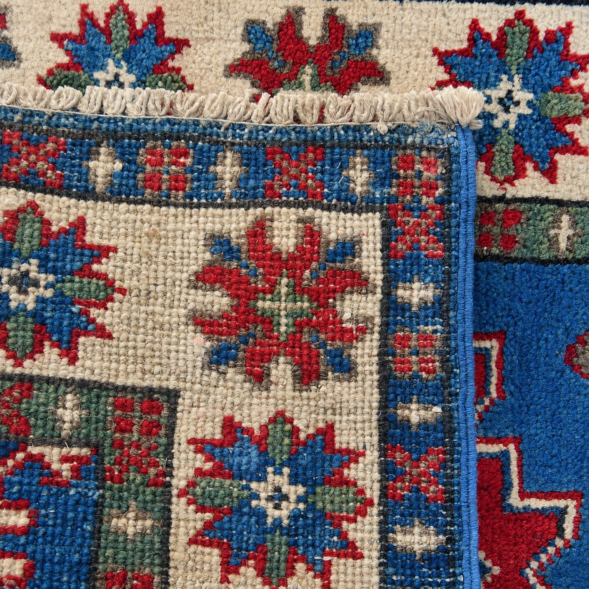 60cm x 90cm Hand Knotted Kazak Rug