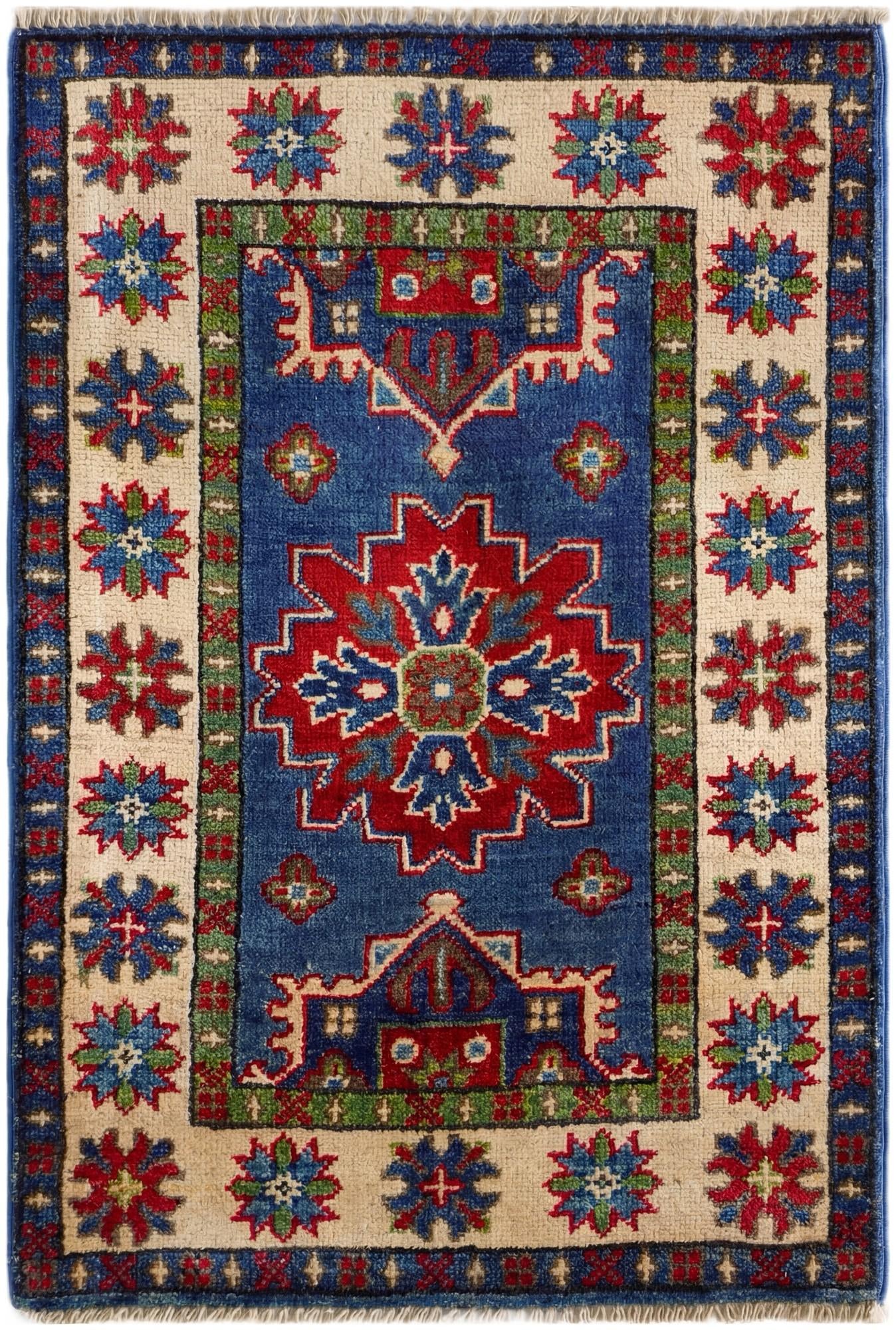 2' x 2' 11 Hand Knotted Kazak Rug